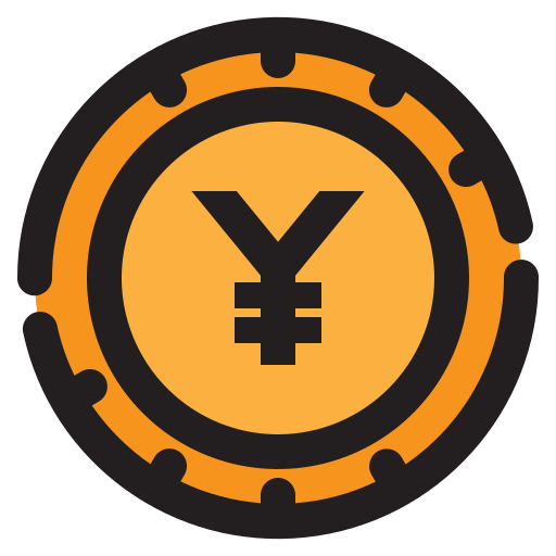 yen Generic Outline Color icon