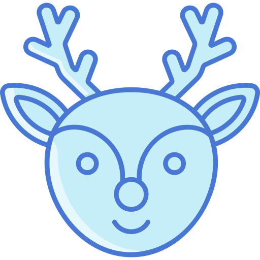 Reindeer Generic Blue icon