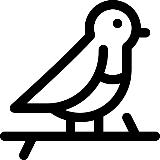 ptak Basic Rounded Lineal ikona