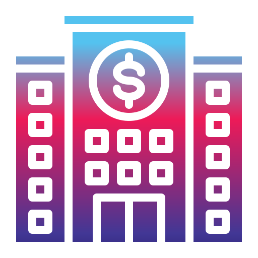 Bank Generic Flat Gradient icon