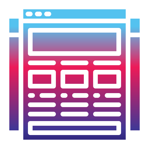 Browser Generic Flat Gradient icon