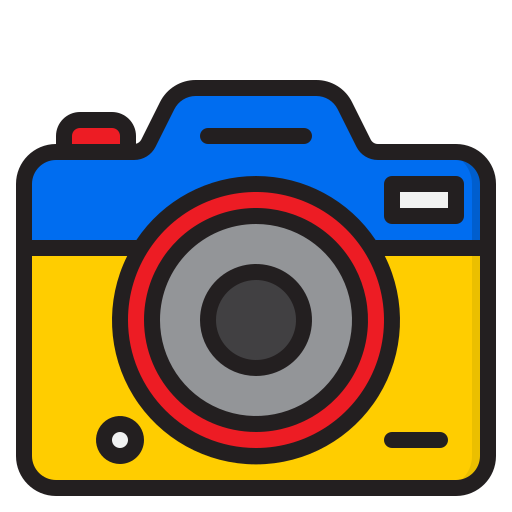 Camera srip Lineal Color icon