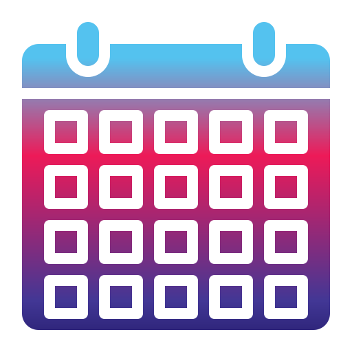 calendário Generic Flat Gradient Ícone