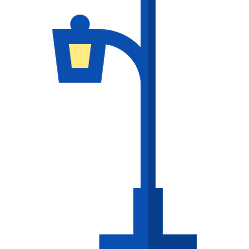 Street light Basic Rounded Flat icon