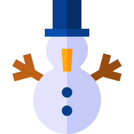 Snowman Basic Rounded Flat icon