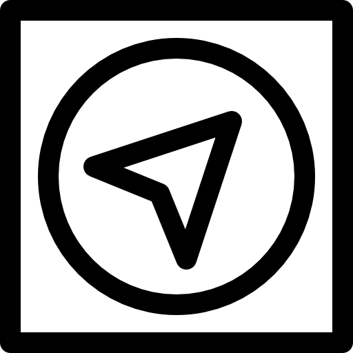 gps Basic Rounded Lineal Icône