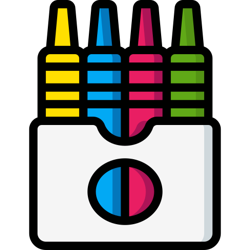 크레용 Basic Miscellany Lineal Color icon