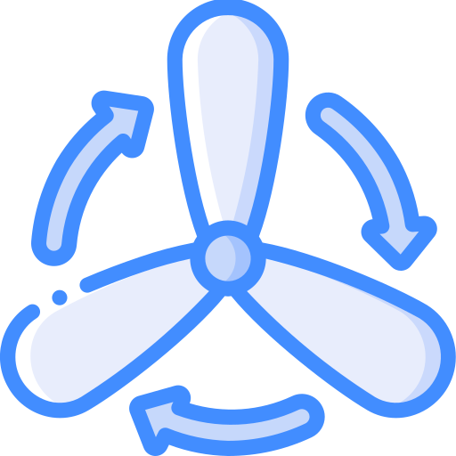 fan Basic Miscellany Blue icon