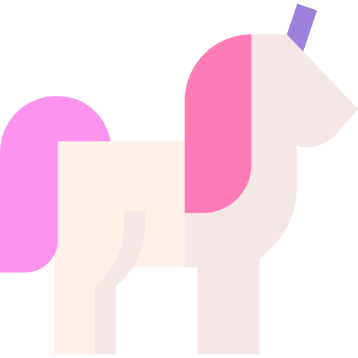 Unicorn Basic Straight Flat icon