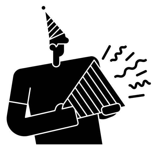 coriandoli Generic Glyph icona