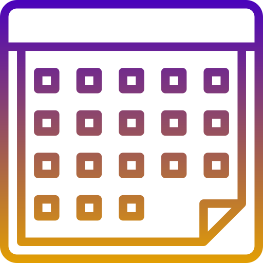 kalender Generic Gradient icon