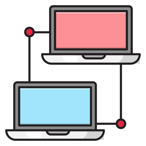 Data transfer Vector Stall Lineal Color icon