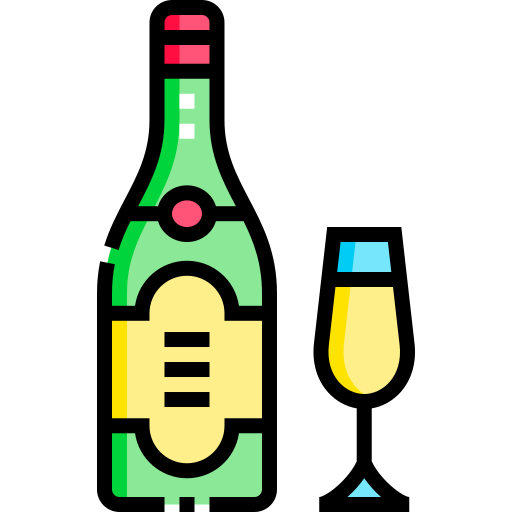 champagner Detailed Straight Lineal color icon