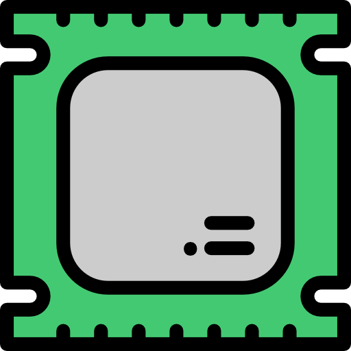 cpu Detailed Rounded Lineal color icon