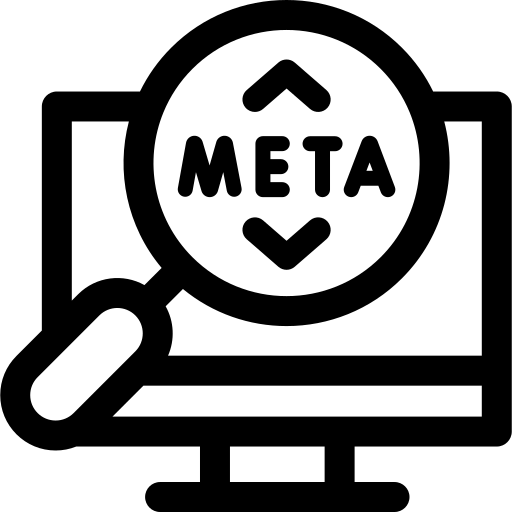 méta Basic Rounded Lineal Icône