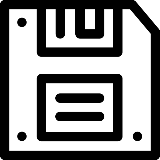 Floppy disk Basic Rounded Lineal icon