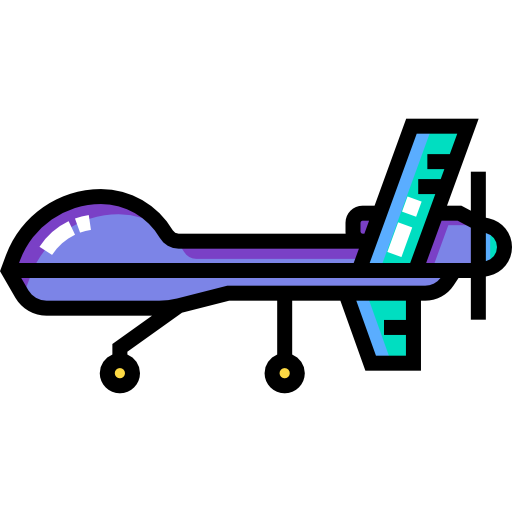 Drone Detailed Straight Lineal color icon