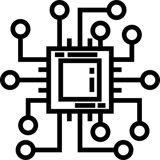 cpu Detailed Straight Lineal Icône