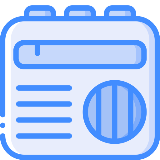 radio Basic Miscellany Blue icon