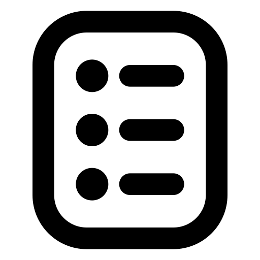 lister Generic Basic Outline Icône