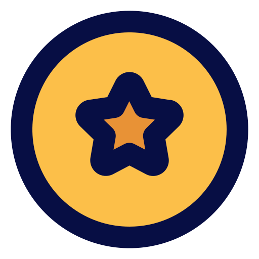 Star Generic Outline Color icon