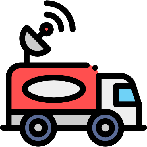 Truck Detailed Rounded Lineal color icon