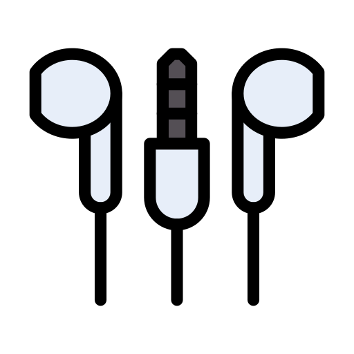 Headphone Vector Stall Lineal Color icon