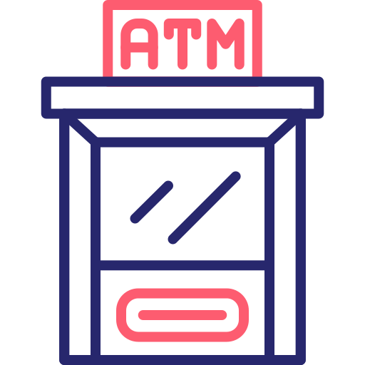 ＡＴＭ Generic Outline Color icon