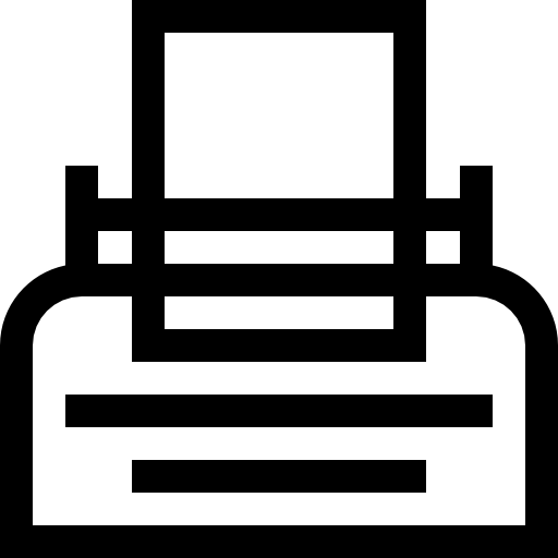 タイプライター Basic Straight Lineal icon