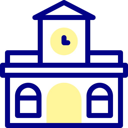 bahnhof Detailed Mixed Lineal color icon