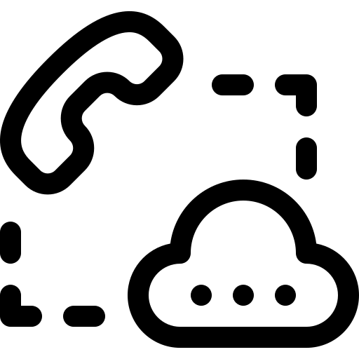 voip Basic Rounded Lineal Icône