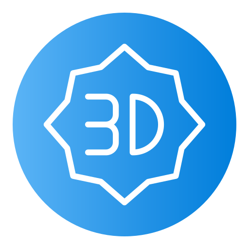 3d Generic Flat Gradient icon