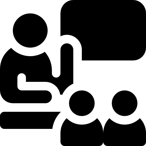 discussão Basic Rounded Filled Ícone