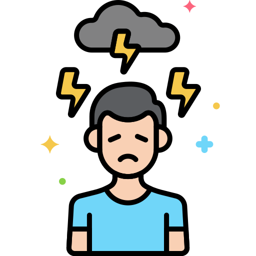 Stress management Flaticons Lineal Color icon