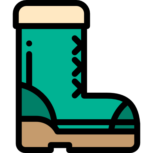 Boot Detailed Rounded Lineal color icon