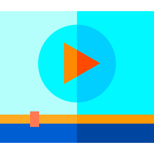 video Basic Straight Flat icon