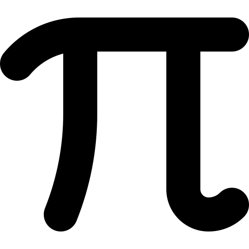 pi Basic Rounded Filled Ícone