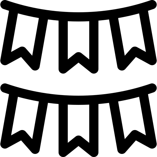 guirlandes Basic Rounded Lineal Icône