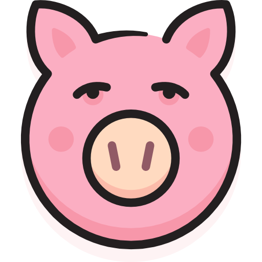 Pig Stockio Lineal Color icon