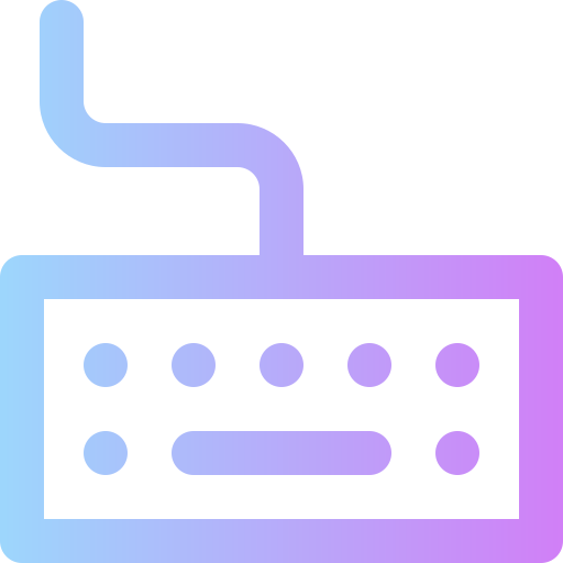 clavier Super Basic Rounded Gradient Icône