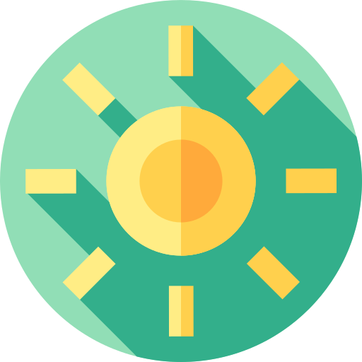 太陽 Flat Circular Flat icon