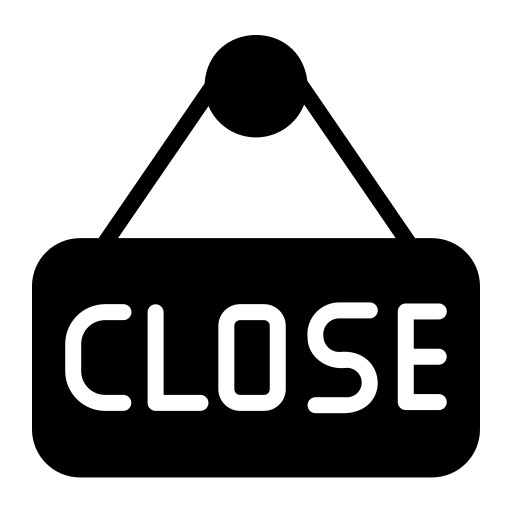 fechadas Generic Glyph Ícone