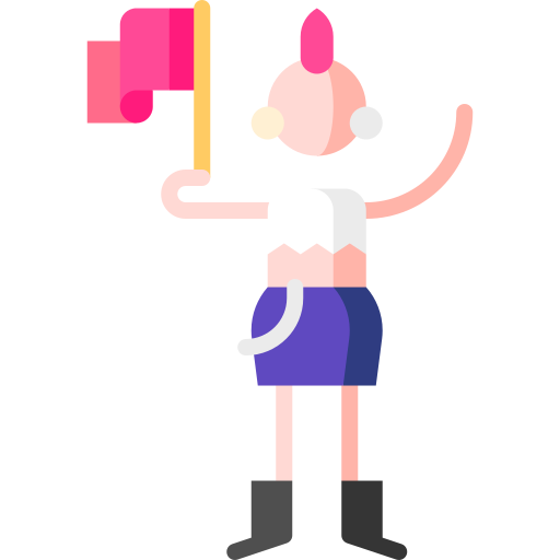 Woman Puppet Characters Flat icon