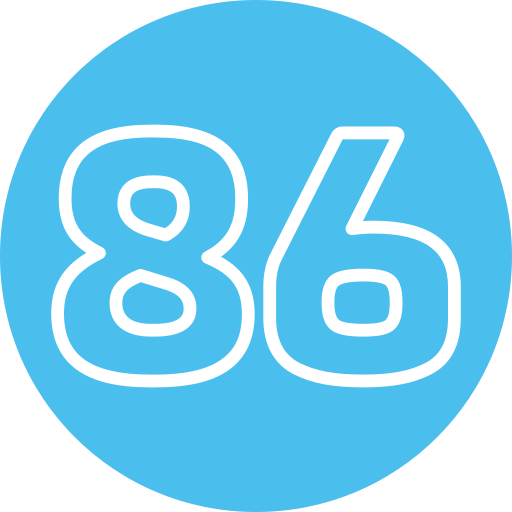 86 Generic Flat Ícone