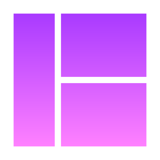 レイアウト Generic Flat Gradient icon