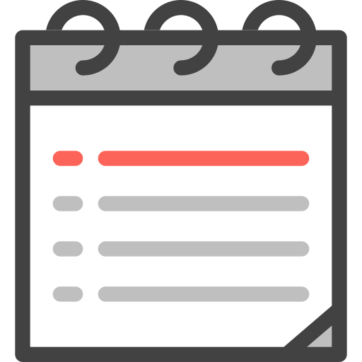 ノート Generic Outline Color icon