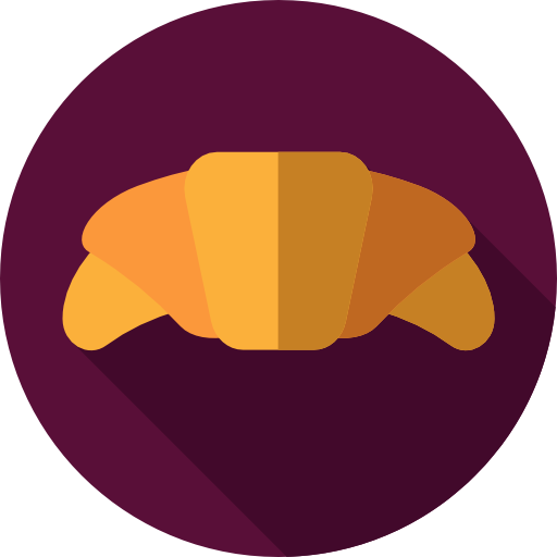 croissant Flat Circular Flat icon