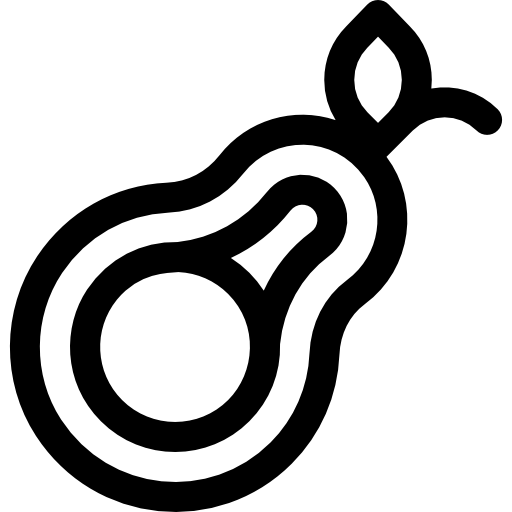 abacate Basic Rounded Lineal Ícone