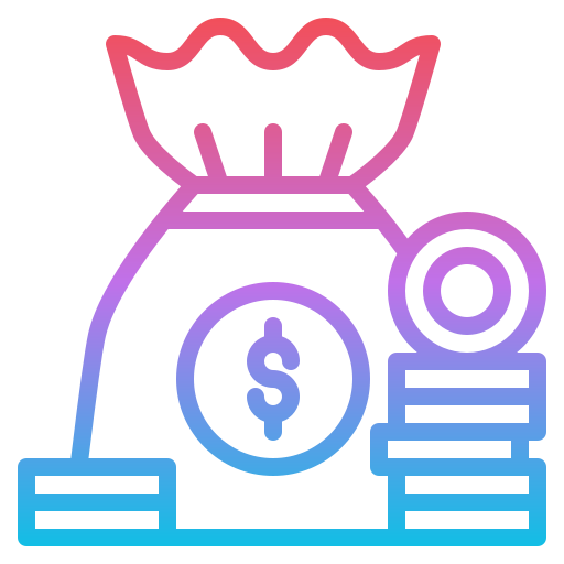 Money bag Iconixar Gradient icon