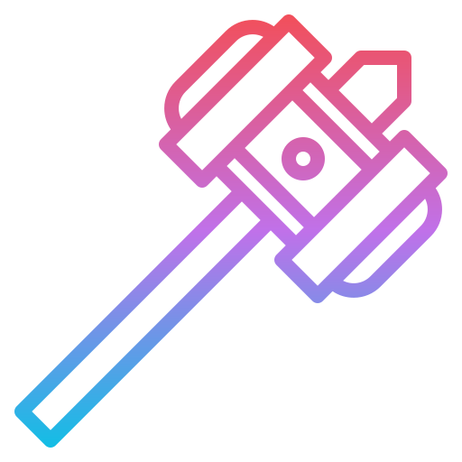 Hammer Iconixar Gradient icon